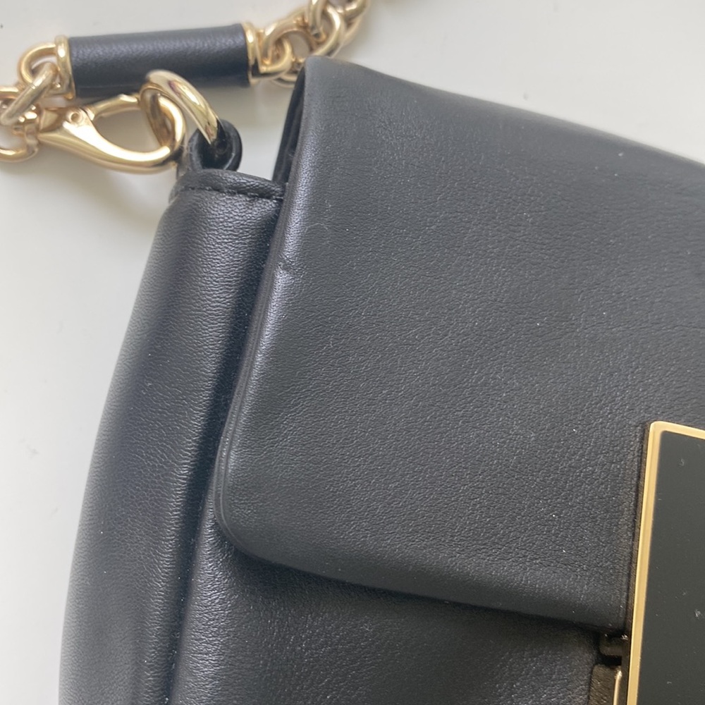 Anya Hindmark Cross Body Black Leather Bag - Picture 3 of 10